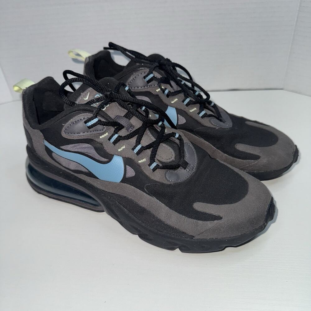 Nike Air Max 270 React Black Thunder Grey Athletic Sneakers Mens 7 CI3866-001
